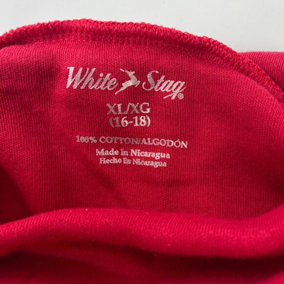 White Stag Womens Long Sleeve Red Cotton Turtleneck Top Size XL 16-18 - Picture 3 of 8